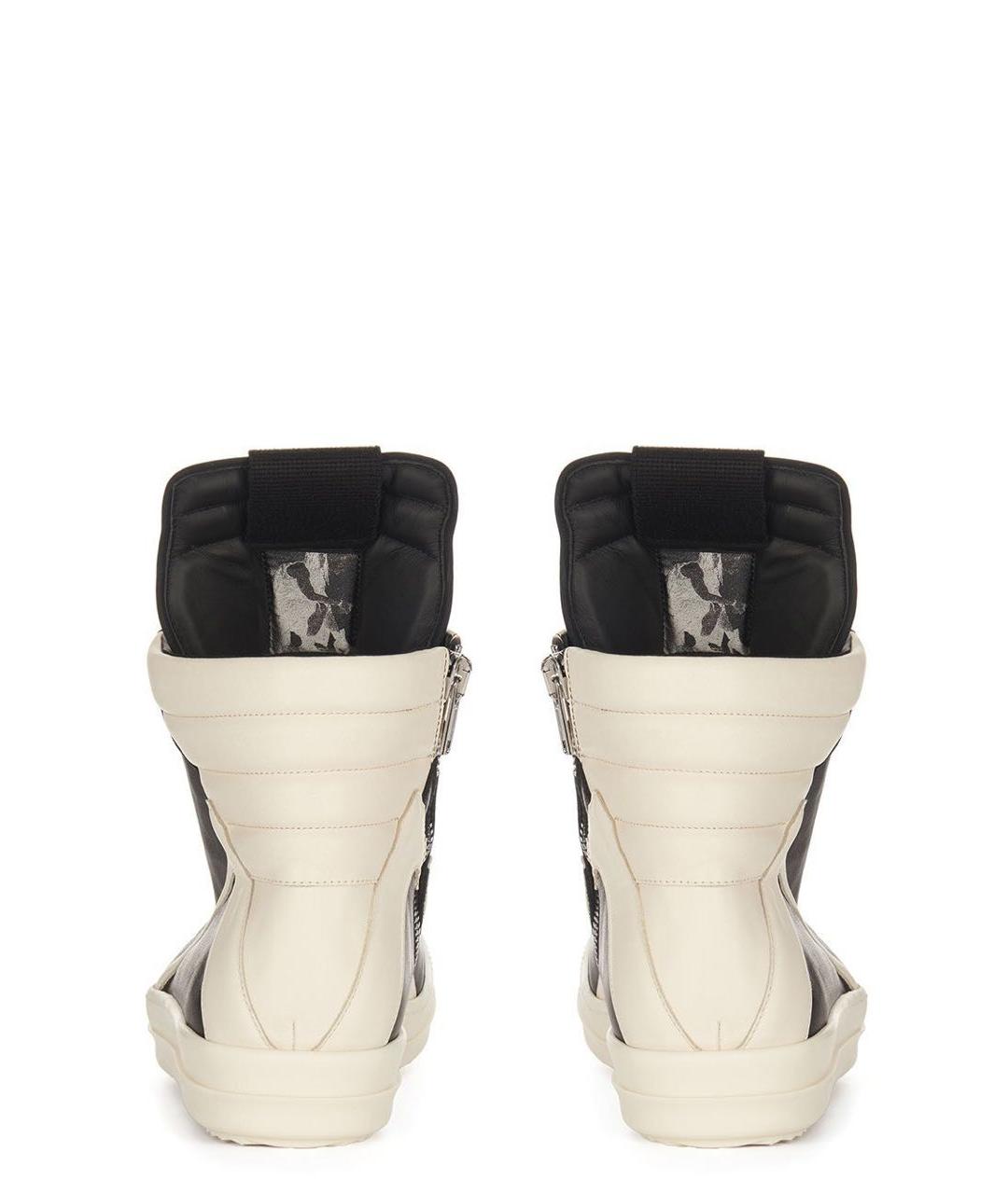 RICK OWENS Черные кожаные высокие ботинки, фото 2