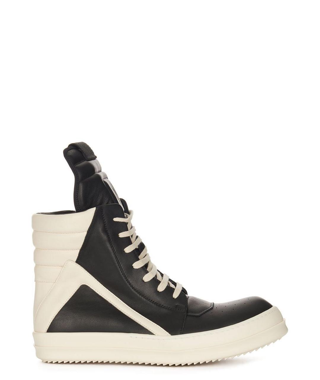 RICK OWENS Черные кожаные высокие ботинки, фото 5