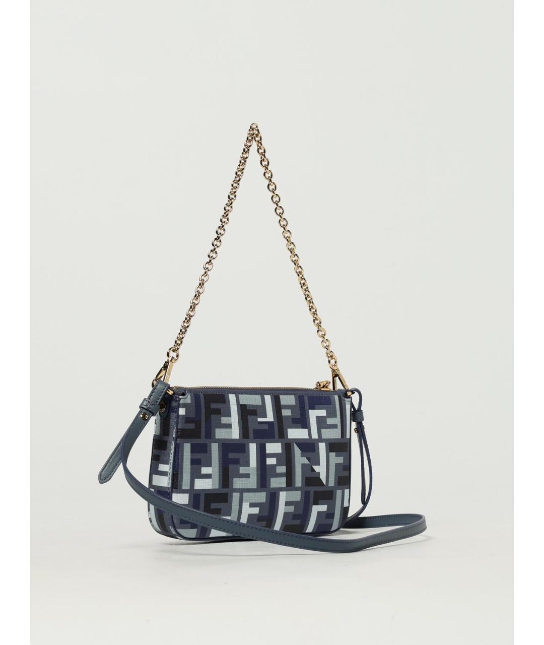 FENDI Синяя сумка через плечо, фото 2