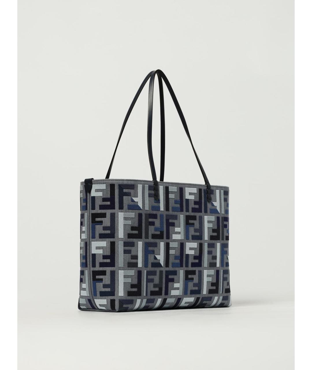 FENDI Синяя сумка тоут, фото 2