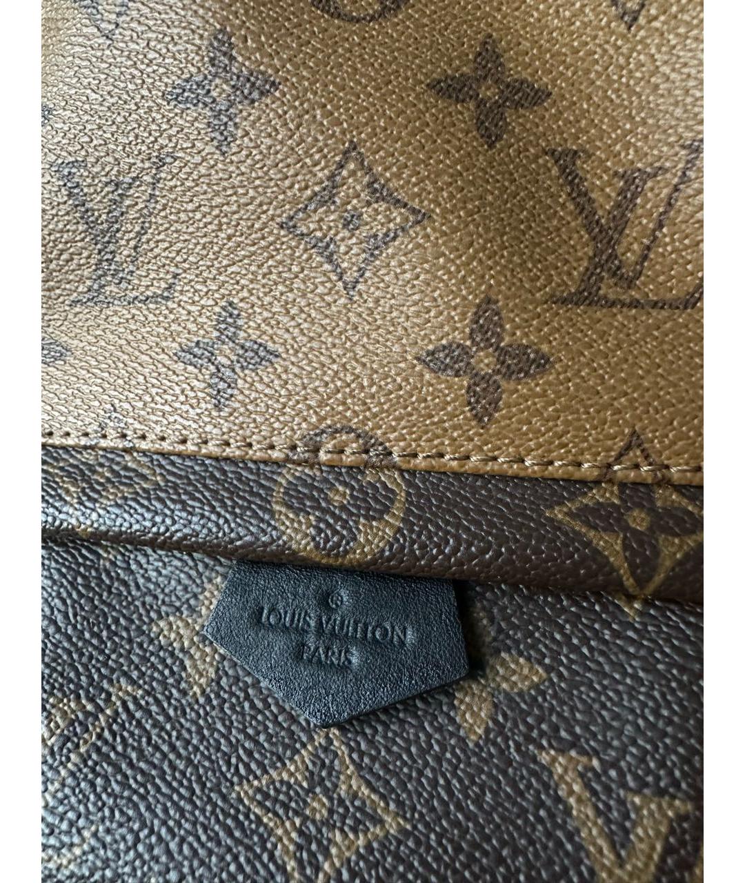 LOUIS VUITTON Коричневый кожаный рюкзак, фото 7