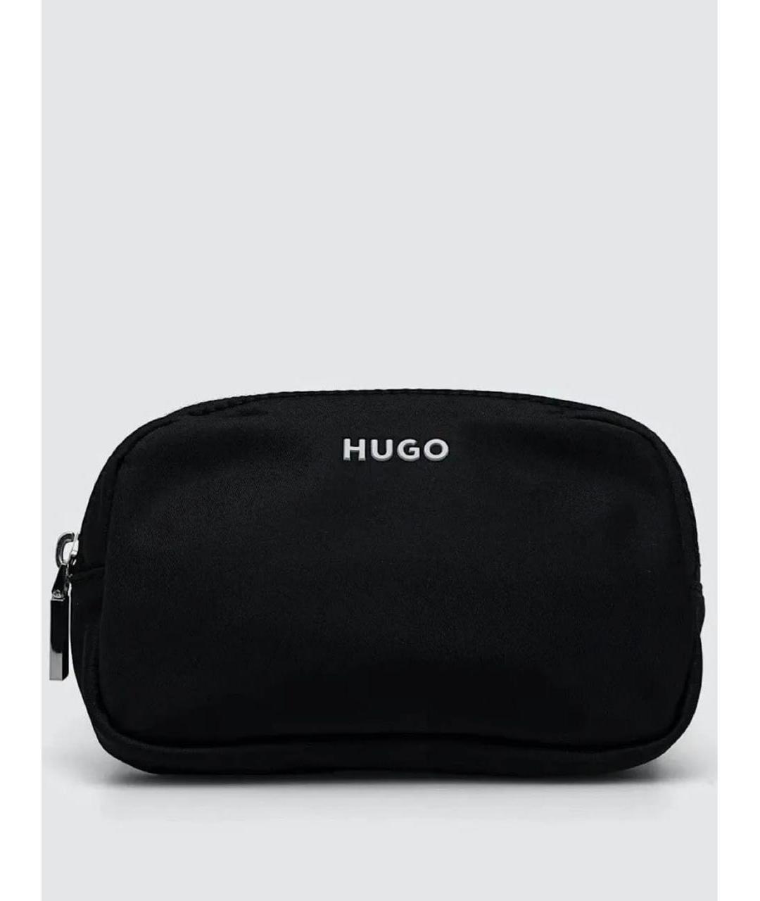 HUGO BOSS Черная тканевая сумка через плечо, фото 4