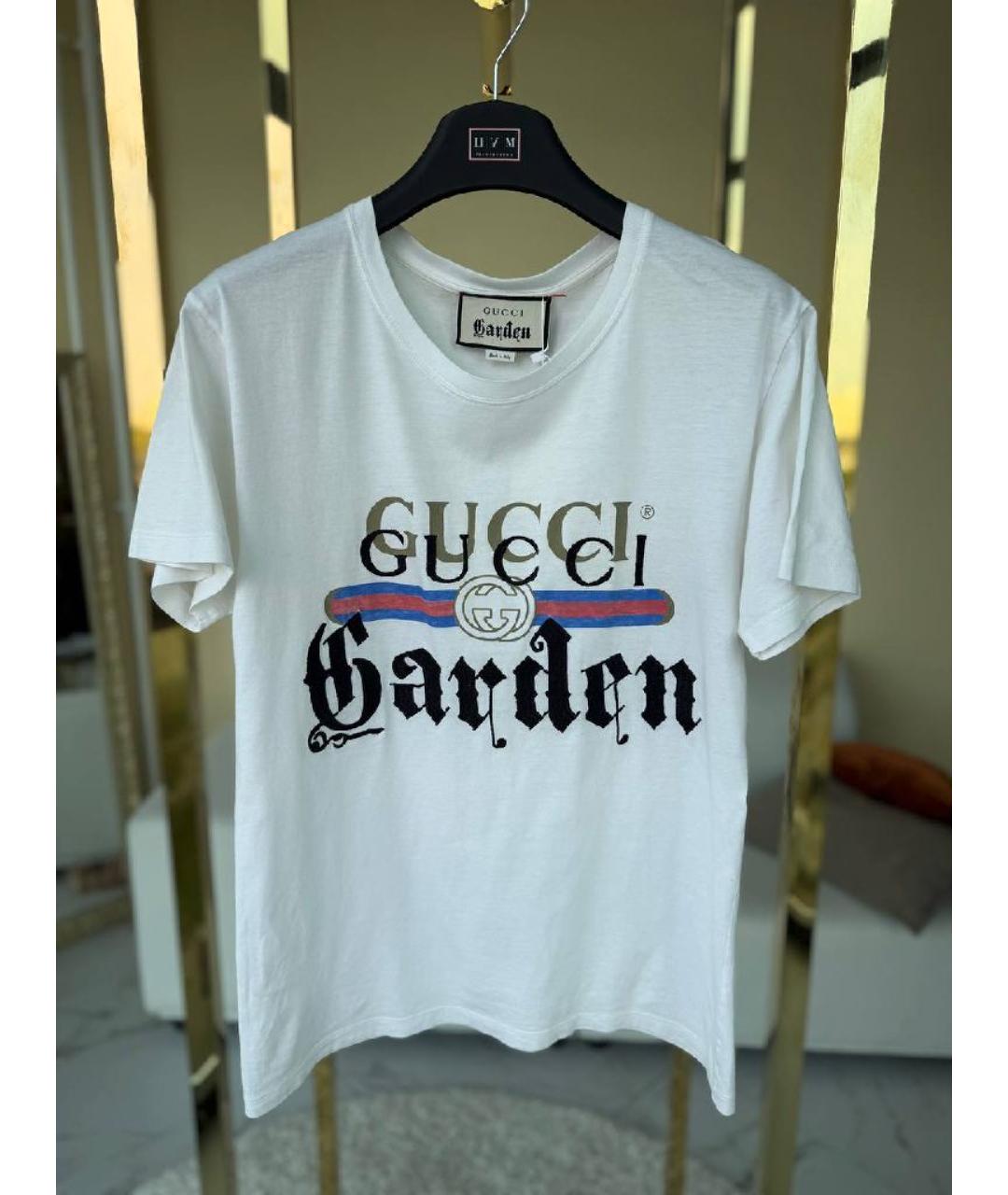 GUCCI Белая футболка, фото 7