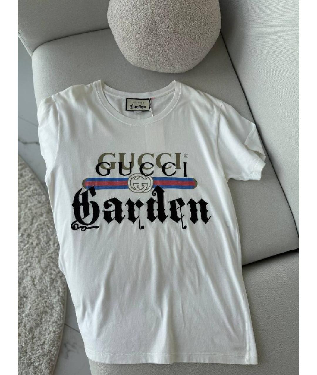 GUCCI Белая футболка, фото 2
