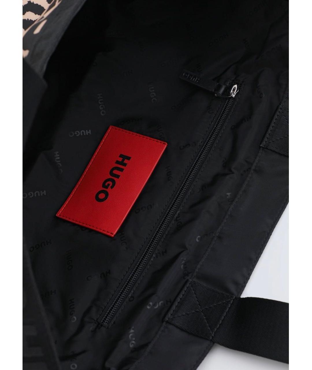 HUGO BOSS Бежевая тканевая сумка тоут, фото 3