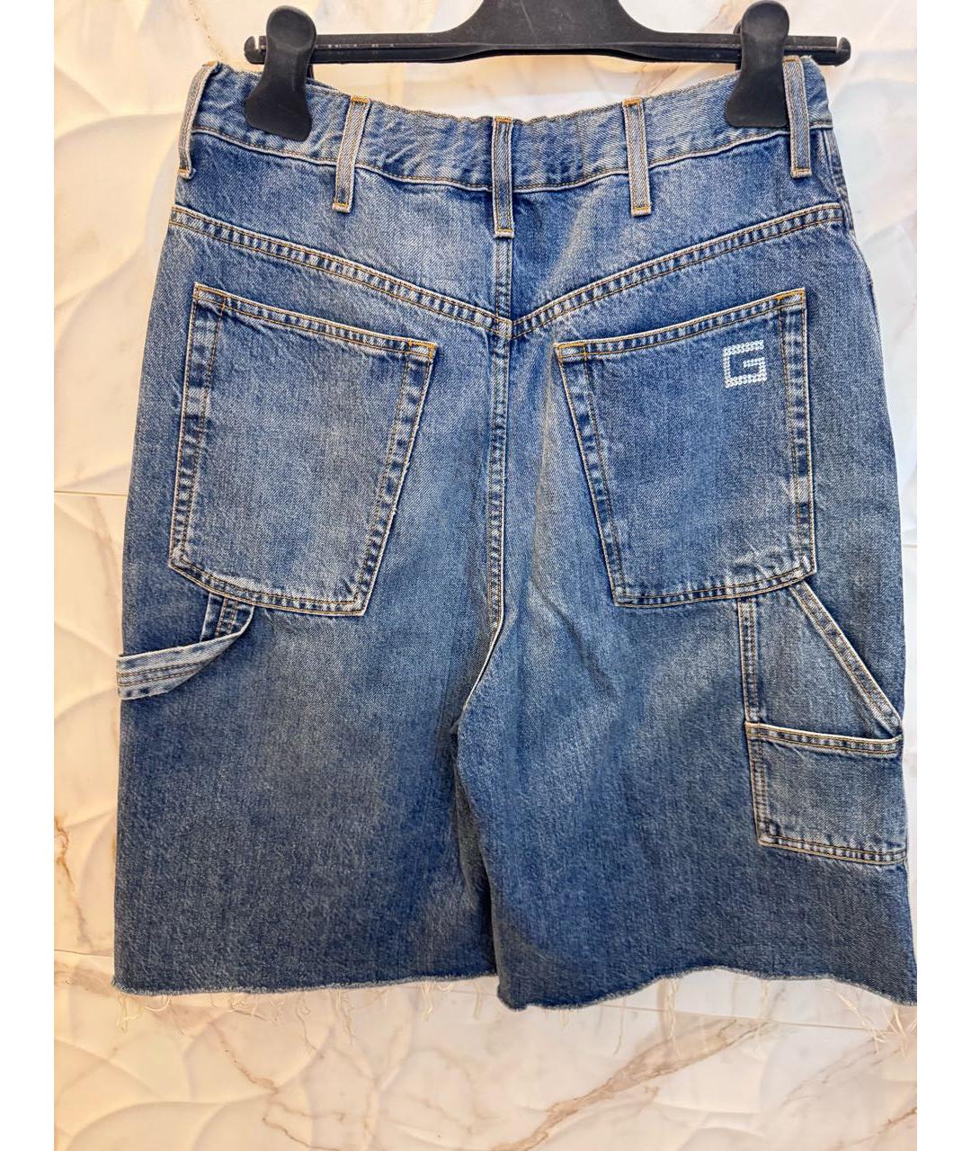 GUCCI Голубые деним шорты, фото 2