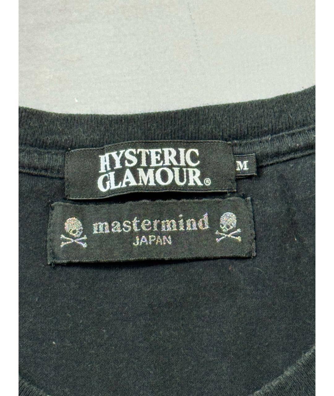 MASTERMIND JAPAN Черная хлопковая футболка, фото 4