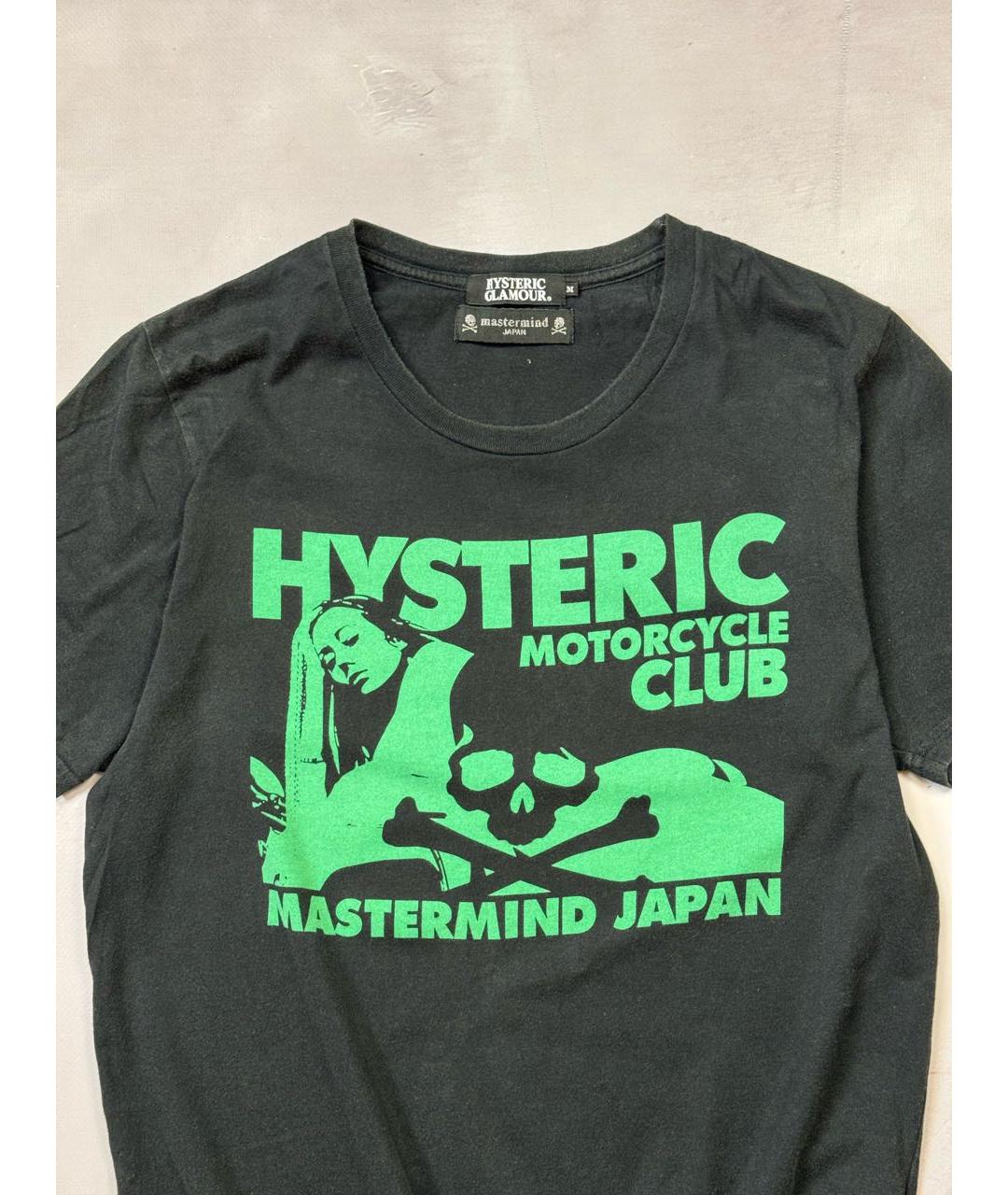 MASTERMIND JAPAN Черная хлопковая футболка, фото 2