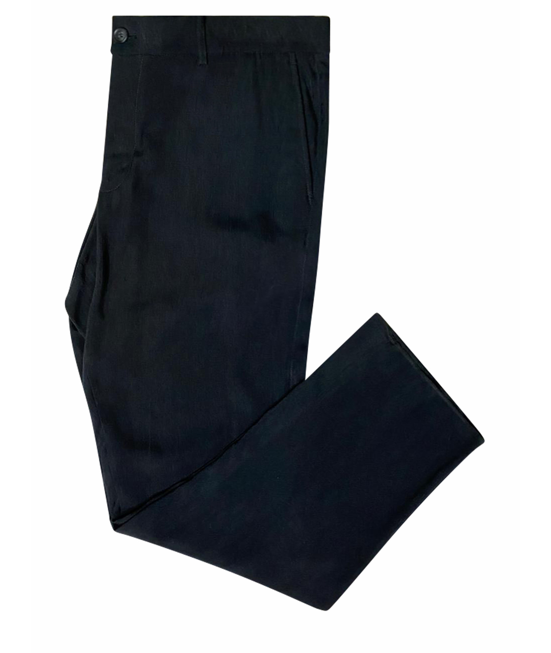 GIORGIO ARMANI Темно-синие классические брюки, фото 3