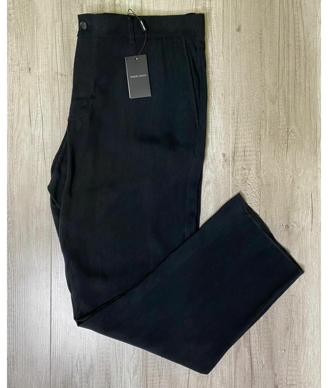 GIORGIO ARMANI Темно-синие классические брюки, фото 4