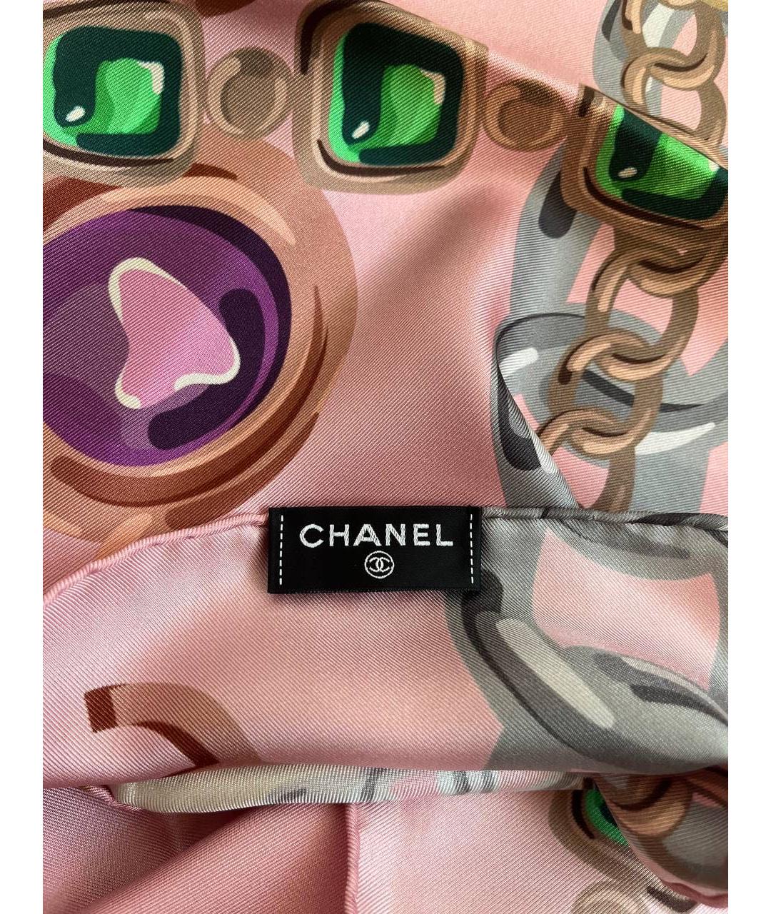 CHANEL Мульти шелковый платок, фото 3