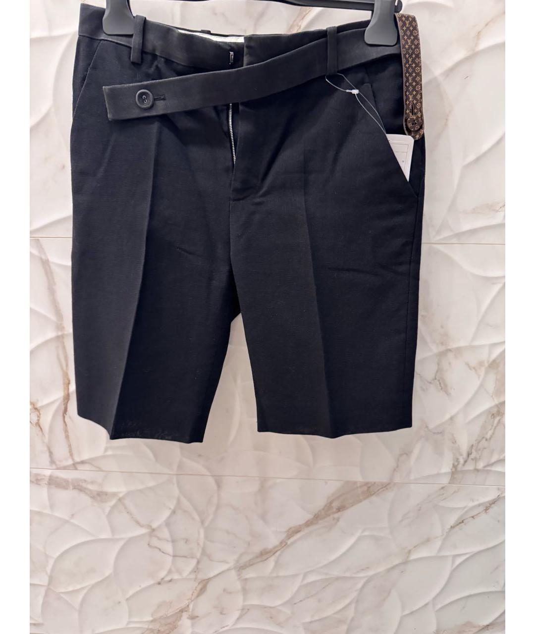 LOUIS VUITTON Черные льняные шорты, фото 6