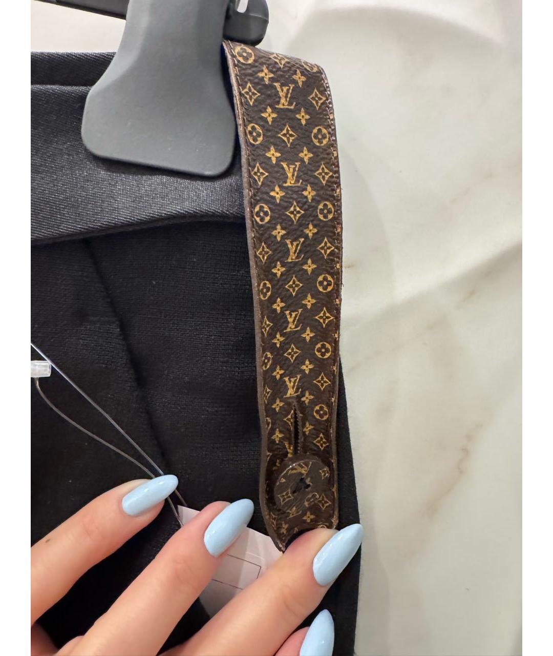 LOUIS VUITTON Черные льняные шорты, фото 3