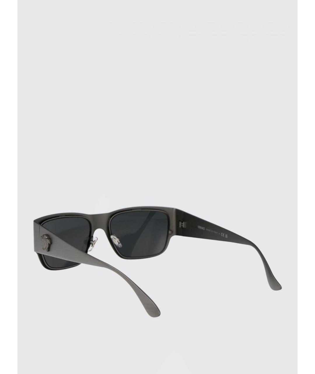 VERSACE Антрацитовые солнцезащитные очки, фото 3