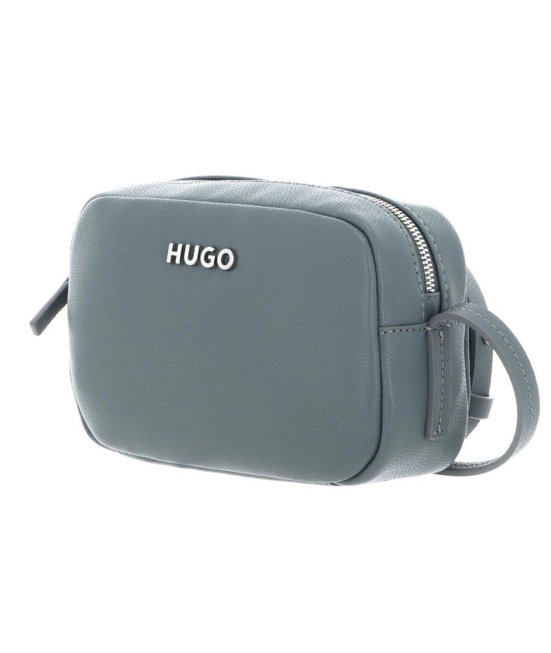 HUGO BOSS Темно-синяя тканевая сумка через плечо, фото 2
