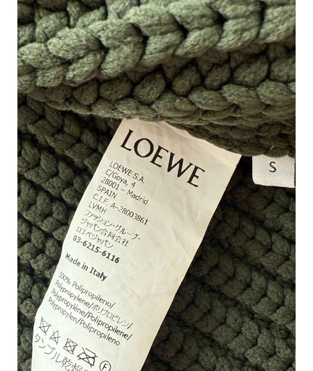 LOEWE Хаки кардиган, фото 3