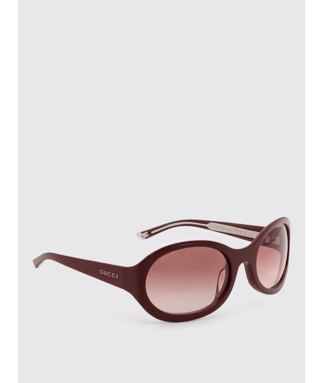GUCCI Бордовые солнцезащитные очки, фото 4