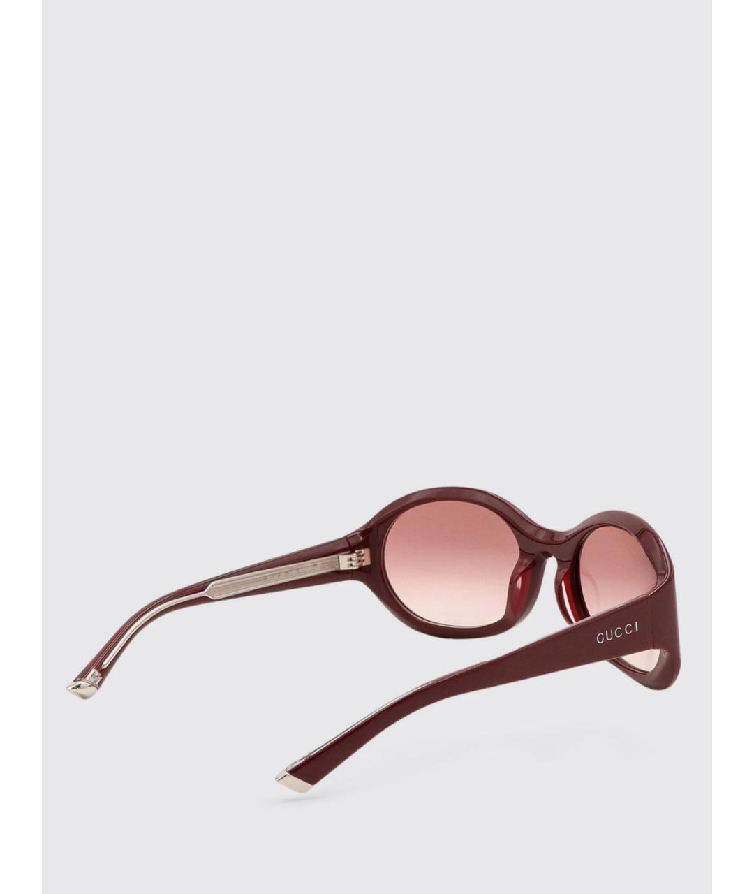 GUCCI Бордовые солнцезащитные очки, фото 2