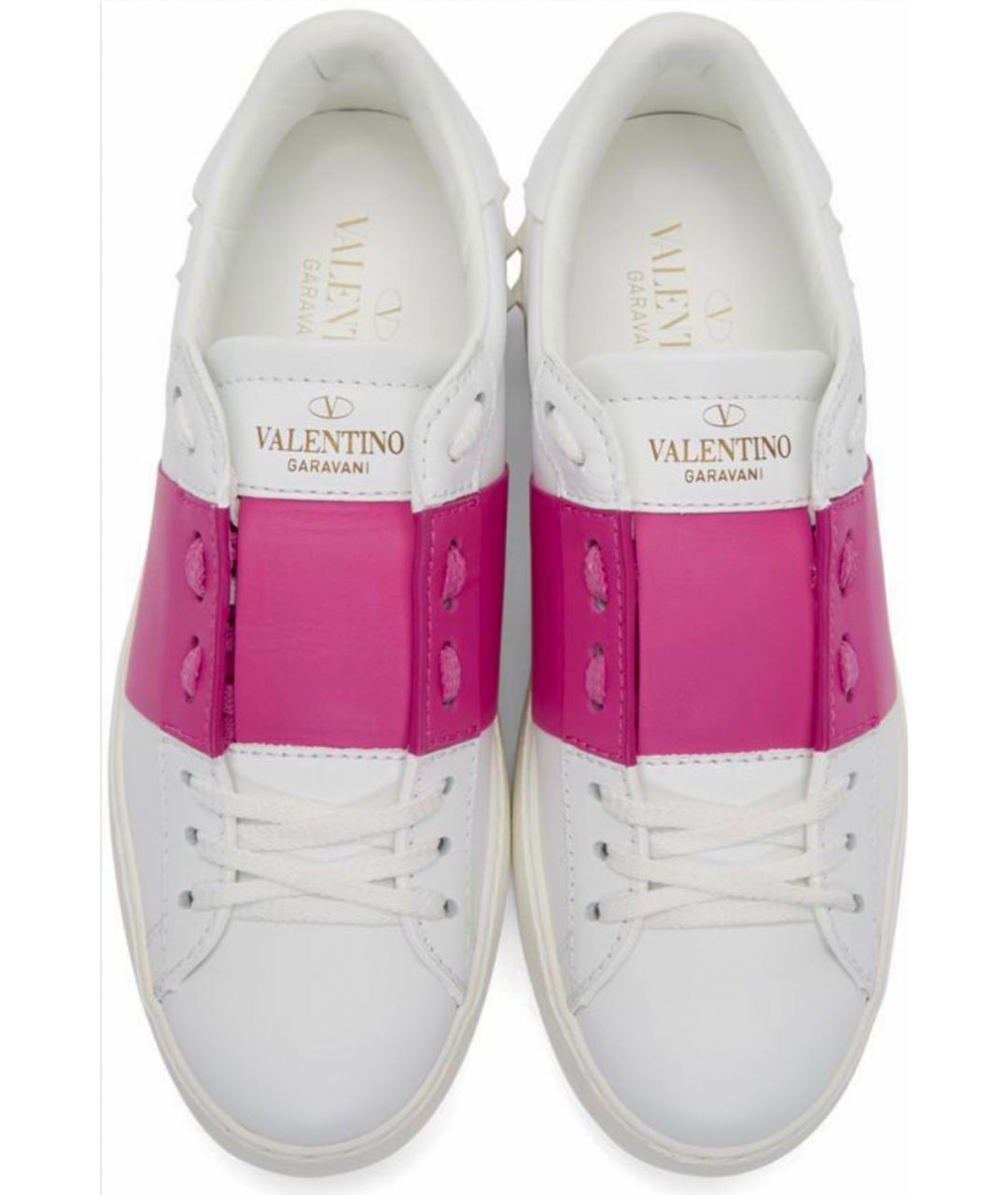VALENTINO Белые кожаные кроссовки, фото 2