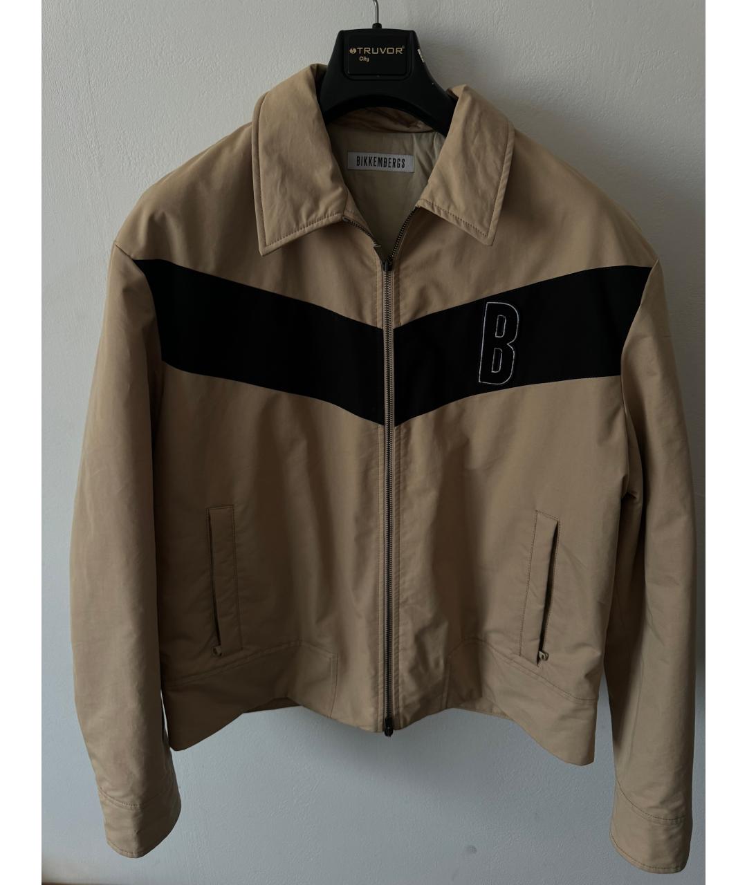 BIKKEMBERGS Бежевая хлопковая куртка, фото 6