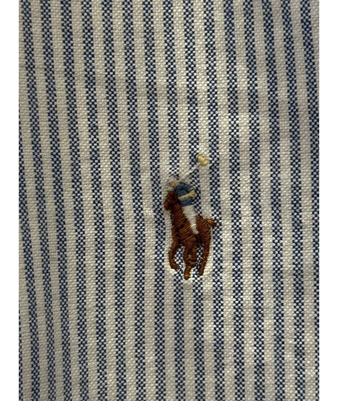 POLO RALPH LAUREN Голубая хлопковая детская рубашка, фото 5