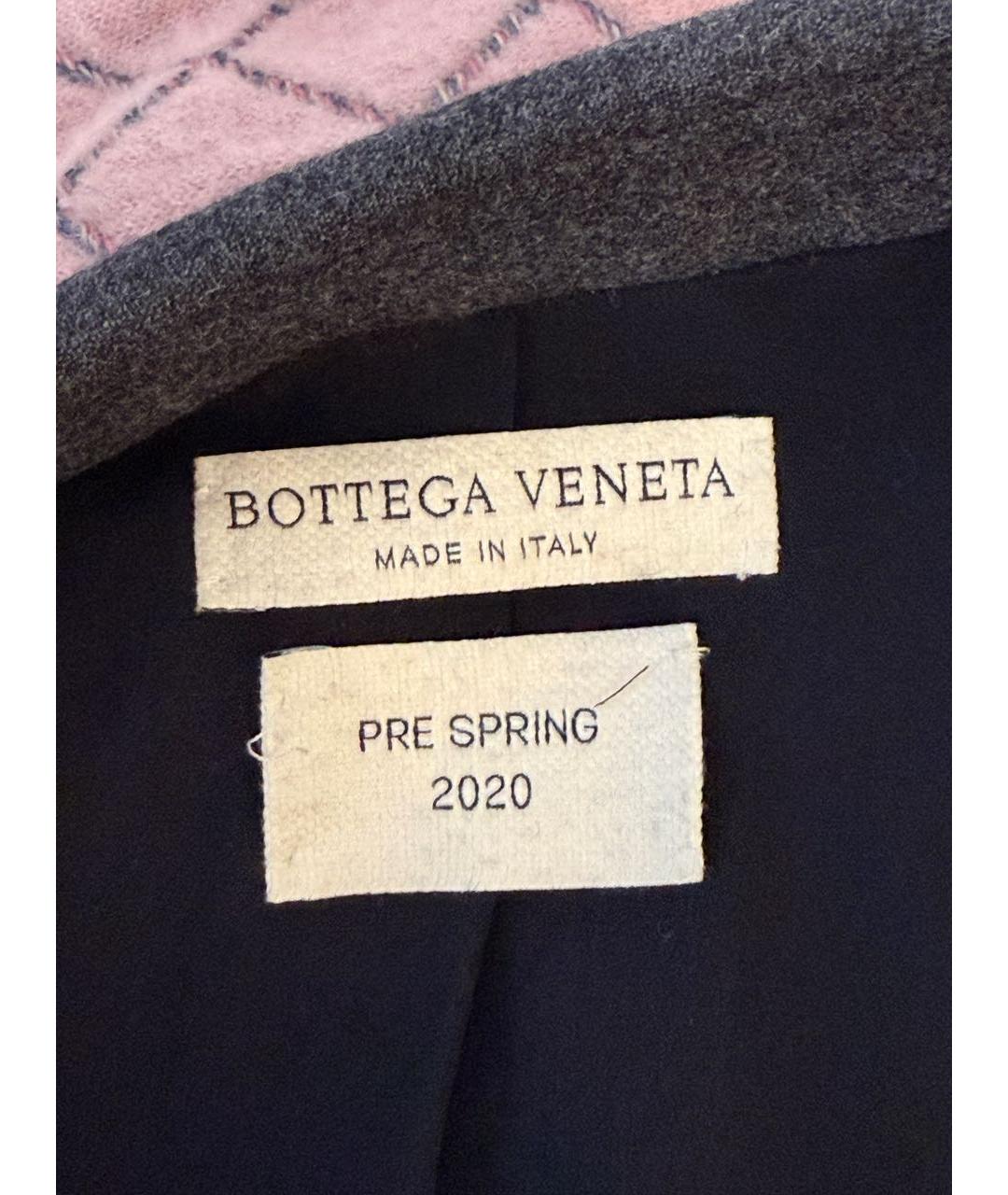 BOTTEGA VENETA Антрацитовый шерстяной жакет/пиджак, фото 5
