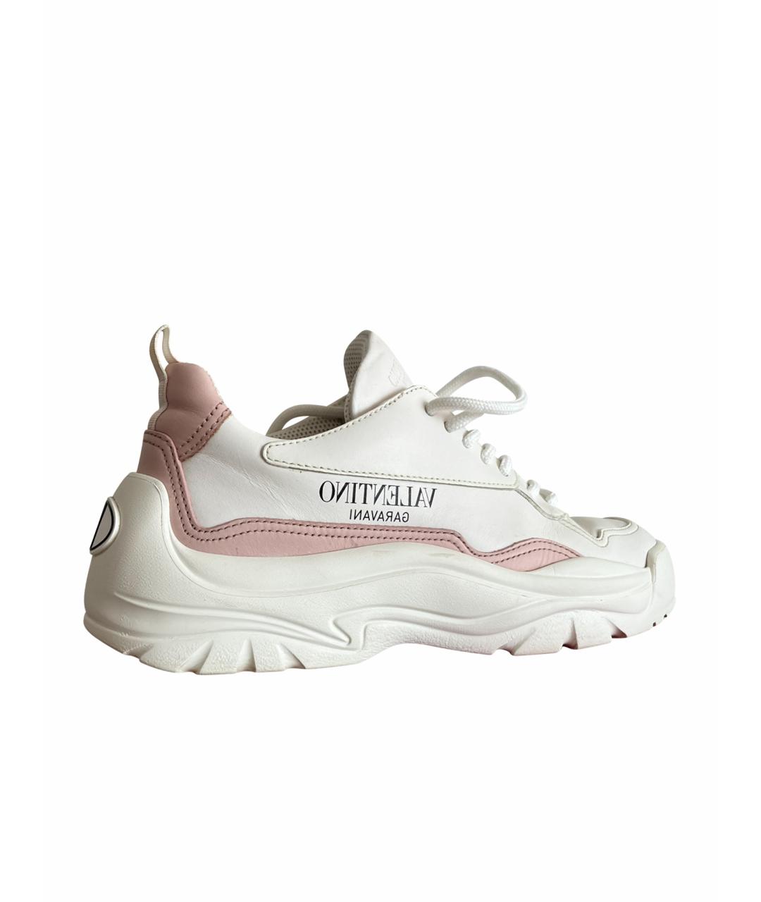 VALENTINO Белые кожаные кроссовки, фото 1