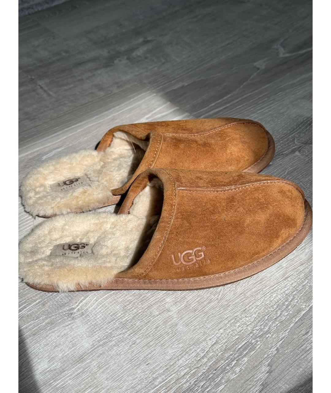 UGG AUSTRALIA Кожаные шлепанцы, фото 6