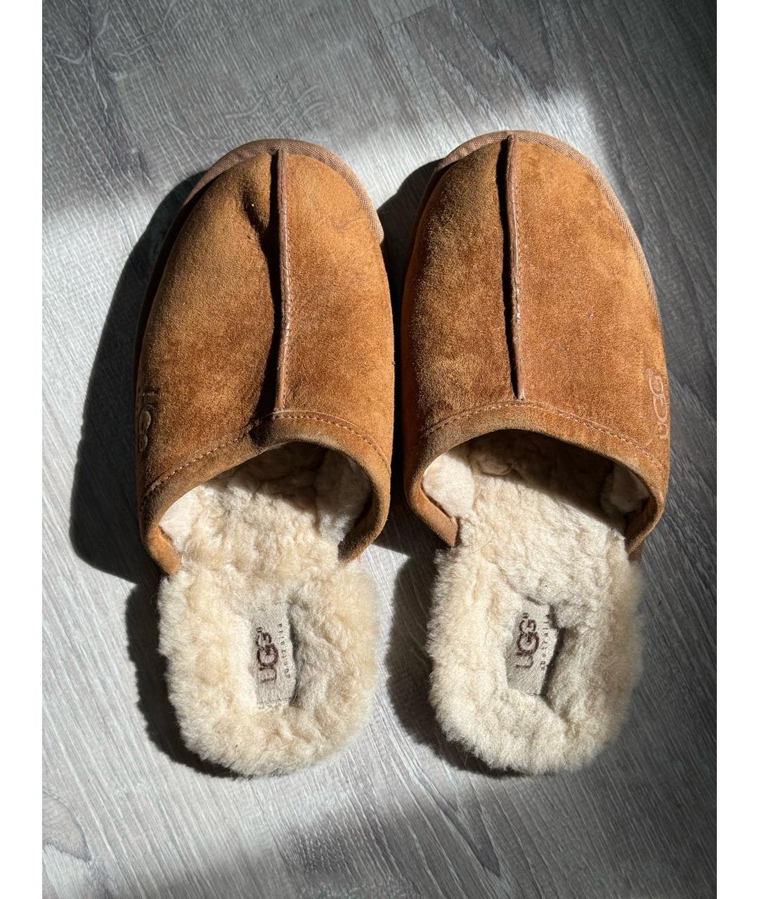 UGG AUSTRALIA Кожаные шлепанцы, фото 2