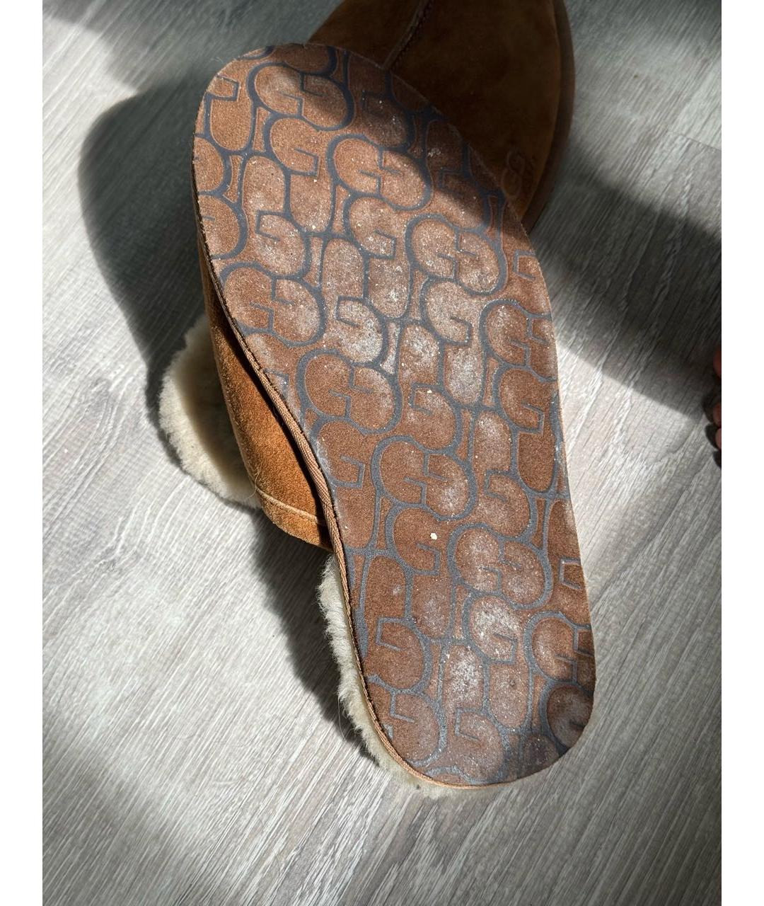 UGG AUSTRALIA Кожаные шлепанцы, фото 4