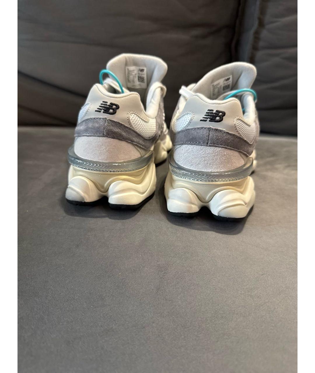 NEW BALANCE Серые замшевые высокие кроссовки / кеды, фото 4