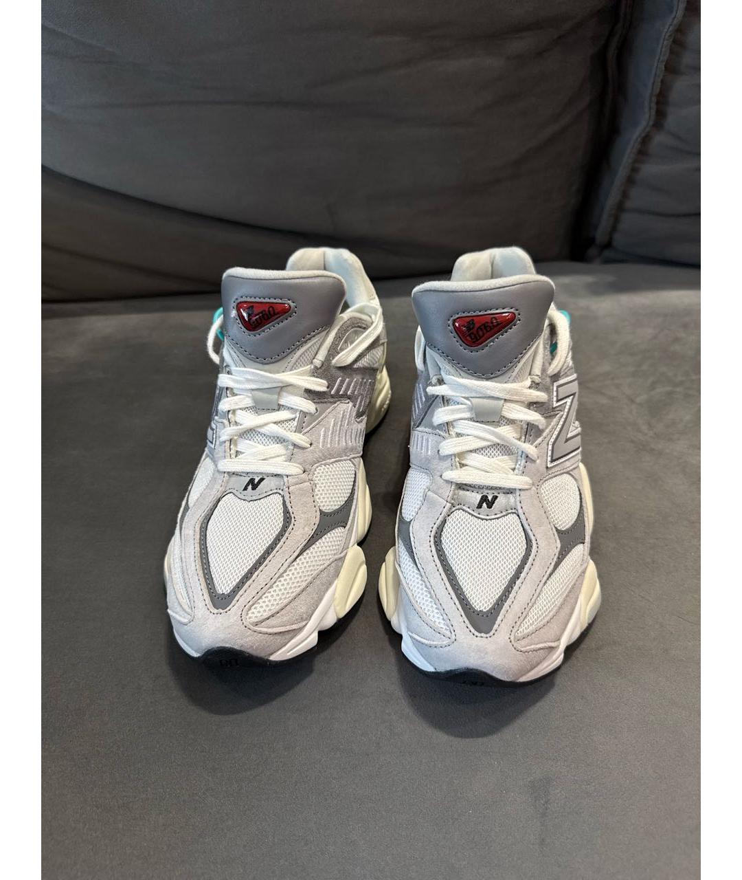 NEW BALANCE Серые замшевые высокие кроссовки / кеды, фото 2