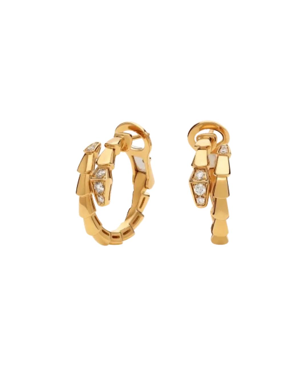 BVLGARI Золотые серьги из желтого золота, фото 2