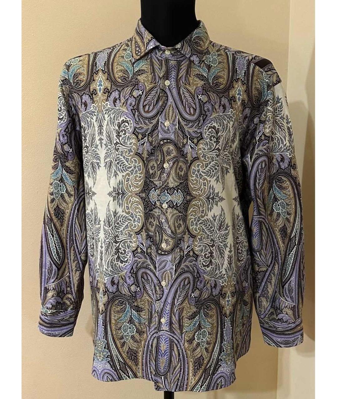ETRO Мульти хлопковая кэжуал рубашка, фото 8