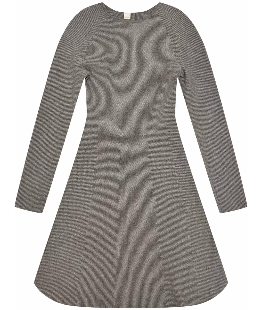 HUGO BOSS Серое хлопковое повседневное платье, фото 1