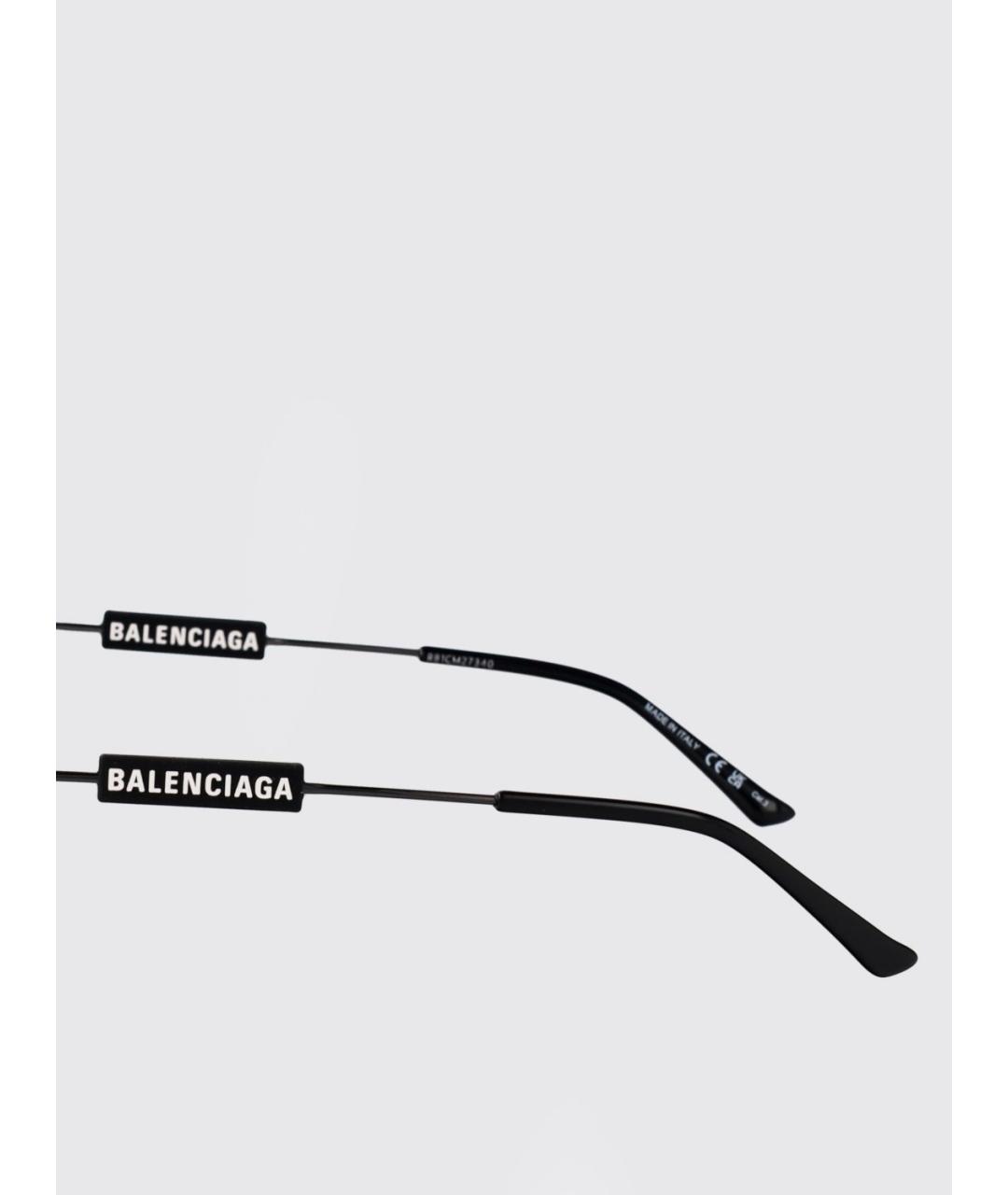 BALENCIAGA Серые металлические солнцезащитные очки, фото 4