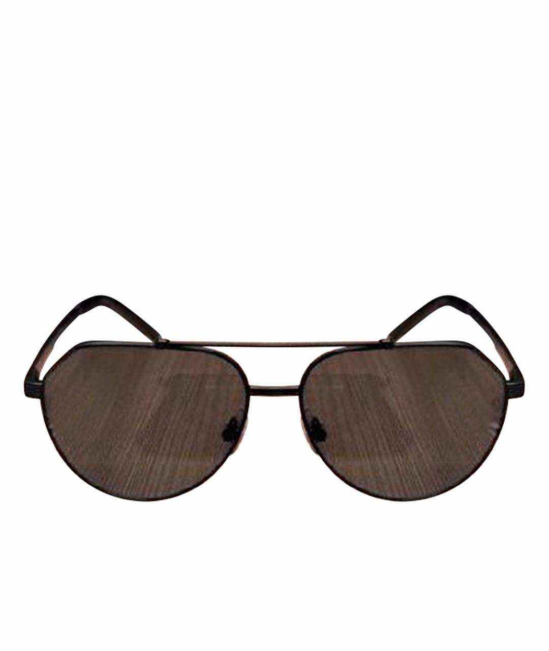 DOLCE&GABBANA Черные металлические солнцезащитные очки, фото 1