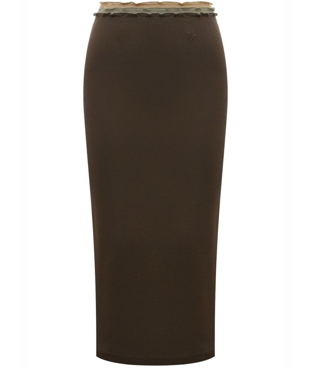 JIL SANDER Хлопковая юбка миди, фото 1