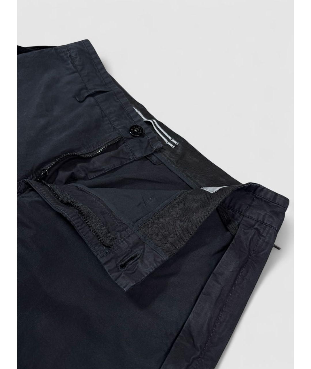 STONE ISLAND Темно-синие хлопковые шорты, фото 3