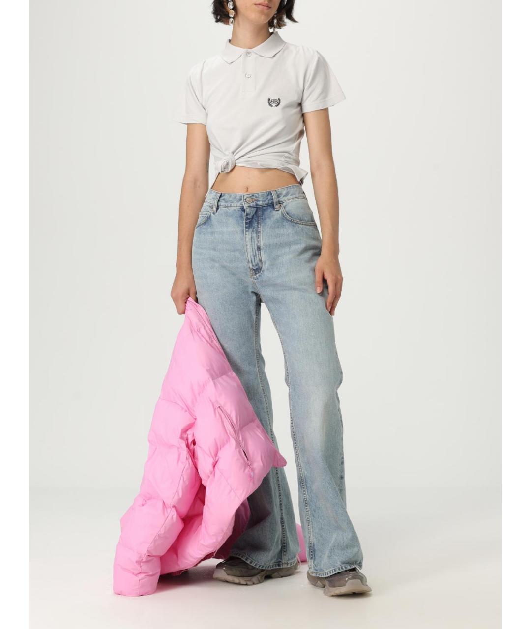 BALENCIAGA Белая хлопковая футболка, фото 3