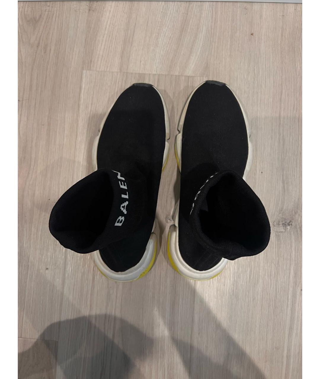 BALENCIAGA Черные текстильные кроссовки, фото 3