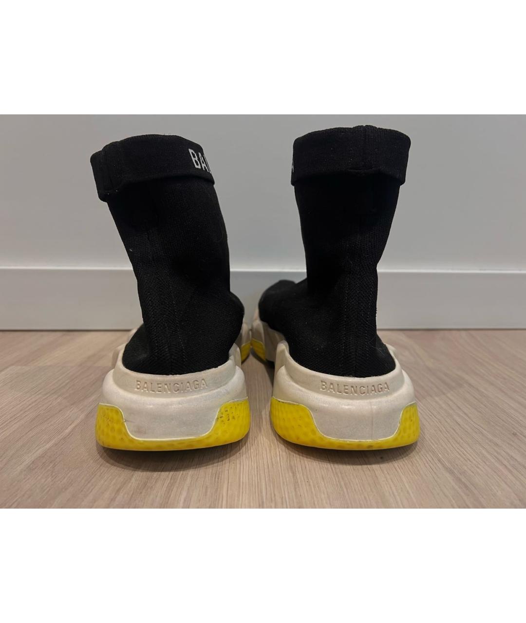 BALENCIAGA Черные текстильные кроссовки, фото 4