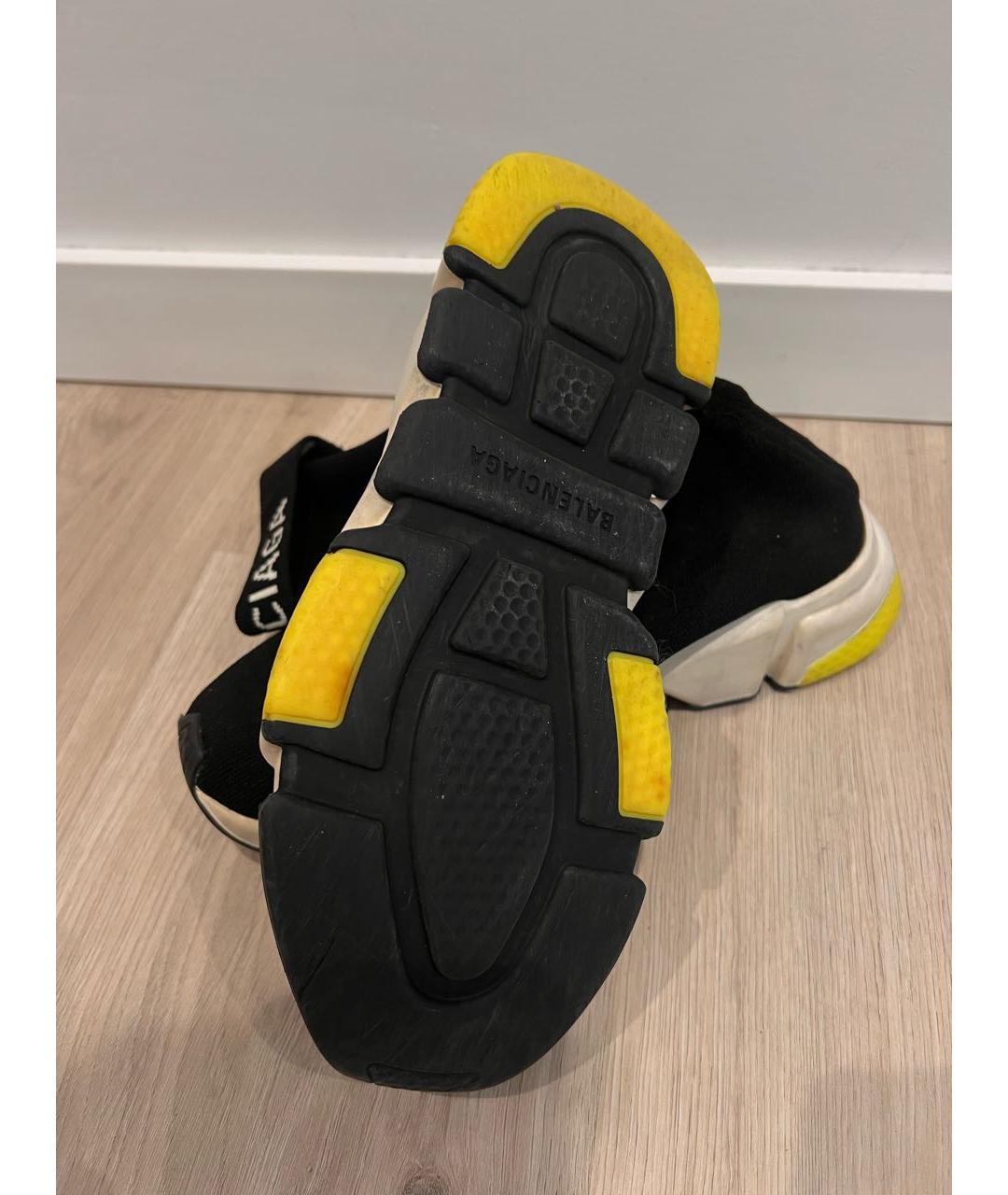 BALENCIAGA Черные текстильные кроссовки, фото 5