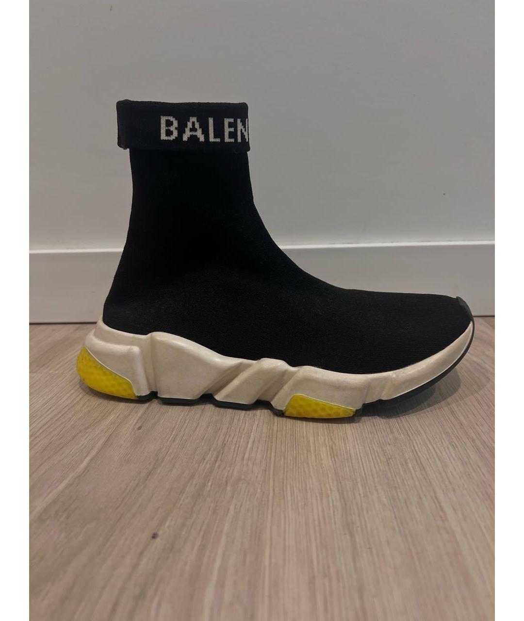 BALENCIAGA Черные текстильные кроссовки, фото 8