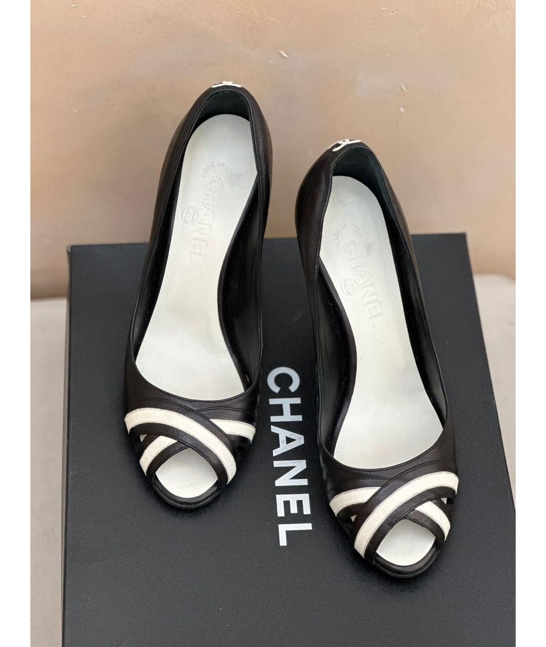 CHANEL Черные туфли, фото 2