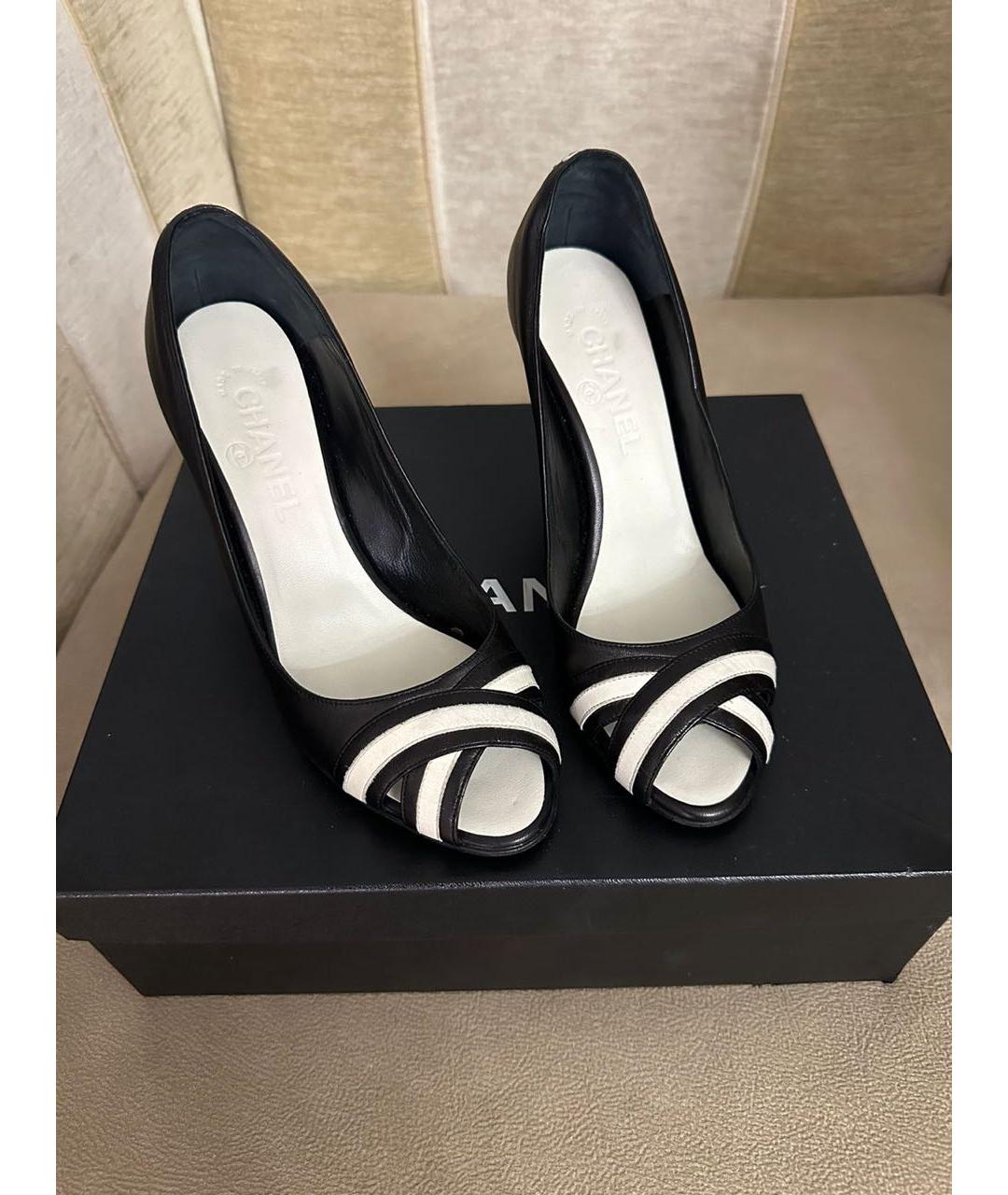 CHANEL Черные туфли, фото 3