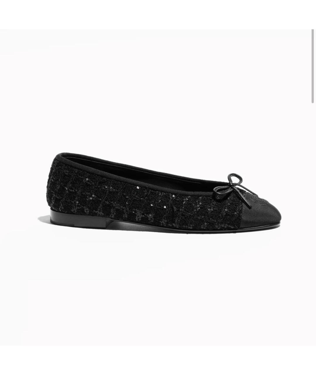 CHANEL Черные балетки, фото 9