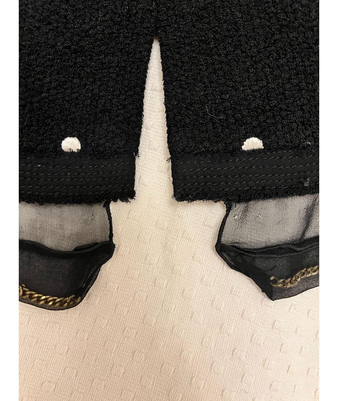 MARC JACOBS Черная шелковая юбка мини, фото 4