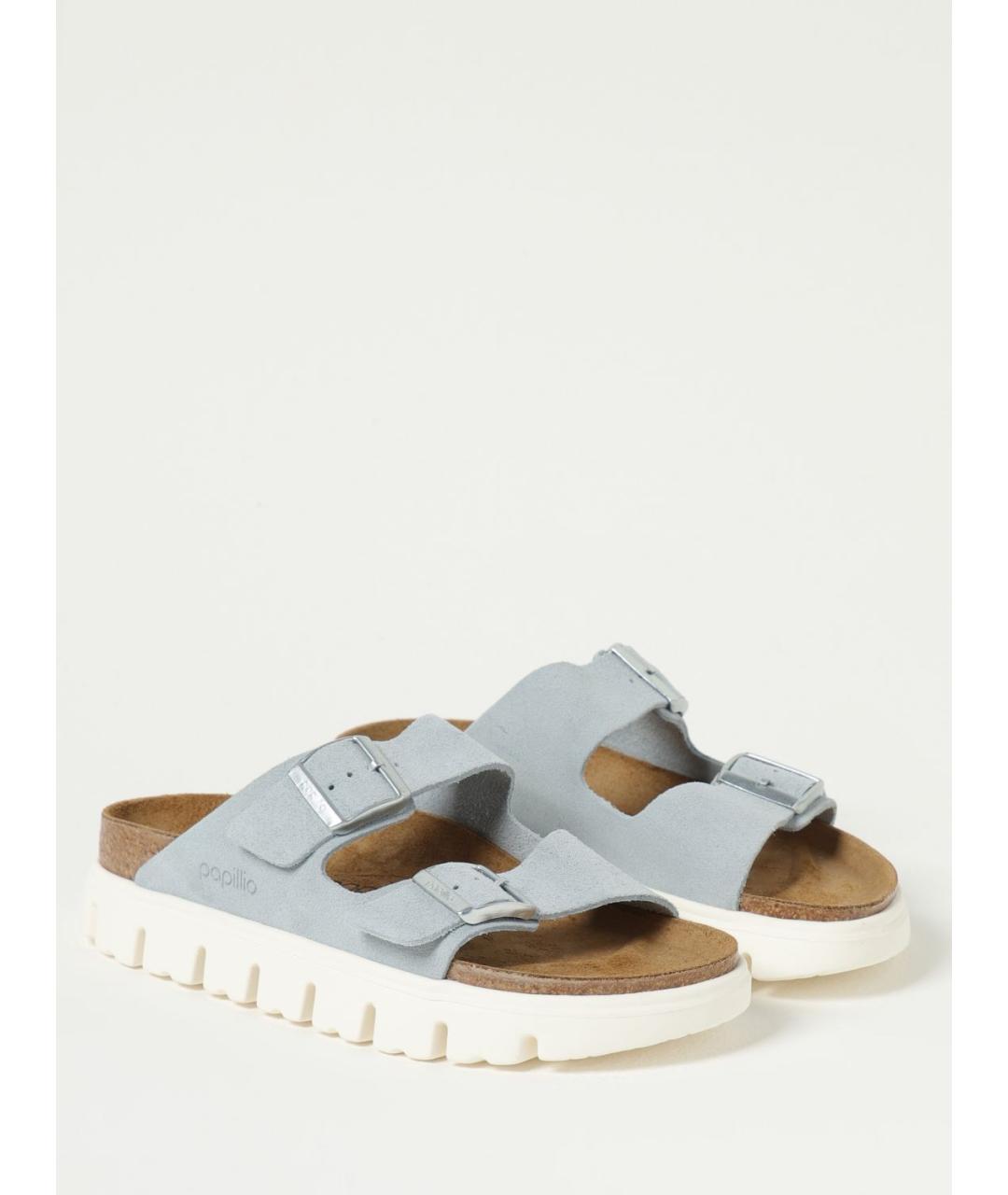 BIRKENSTOCK Голубые сандалии, фото 2