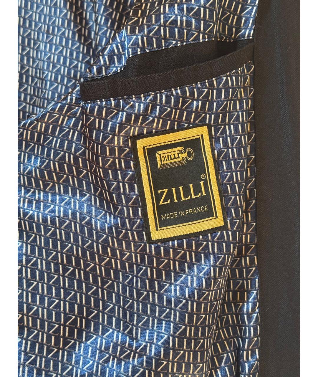 ZILLI Черная льняная куртка, фото 5